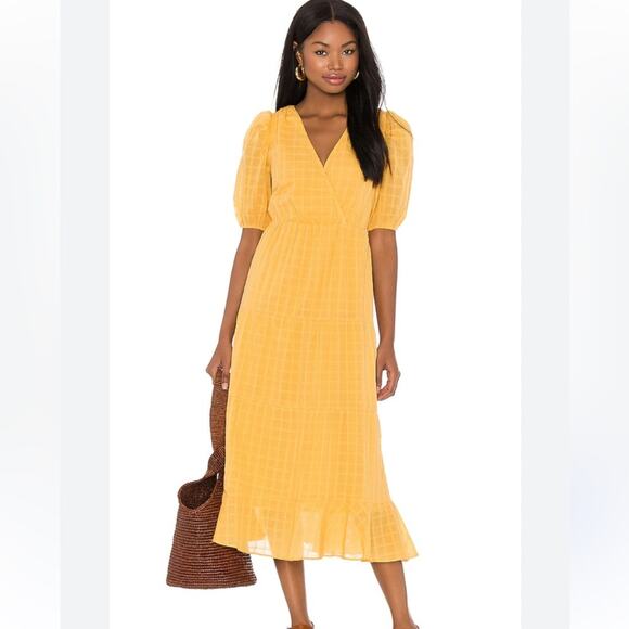 Heartloom Dresses & Skirts - Heartloom Yellow Halia Midi Dress Size XS